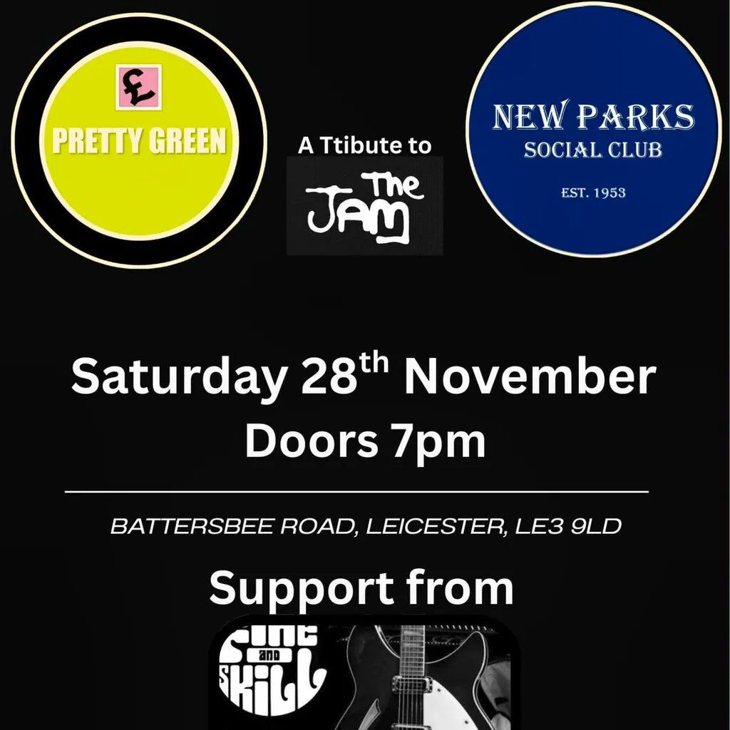 Pretty Green A Tribute to The Jam at New Parks Social Club