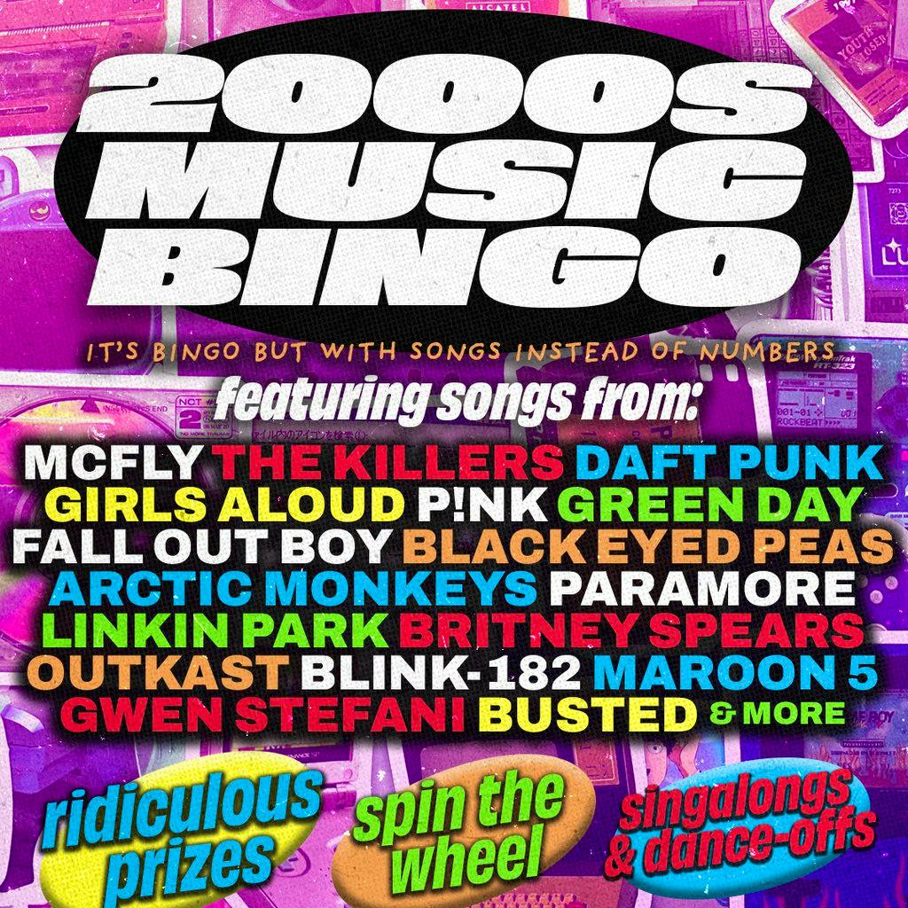 2000s Music Bingo at PLAY