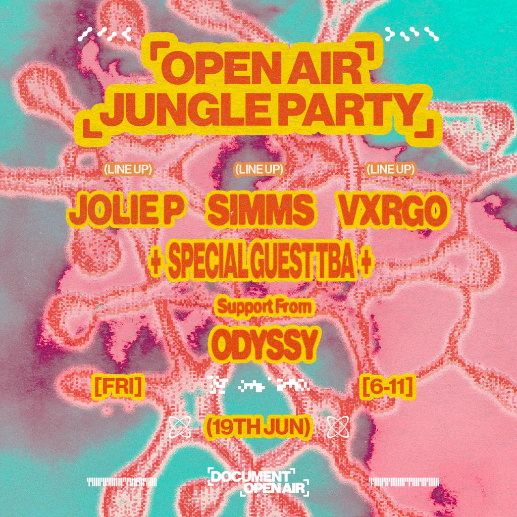 Document Open Air: Jungle Party w/ SIMMS, Jolie P, VXRGO ++ at DOCUMENT Bristol