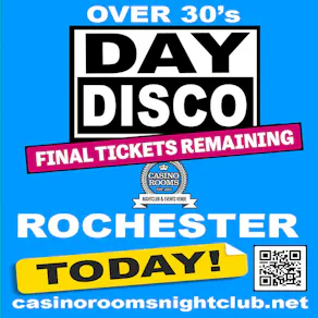 Day Disco (Over 30's) - Saturday 2nd May 2026
