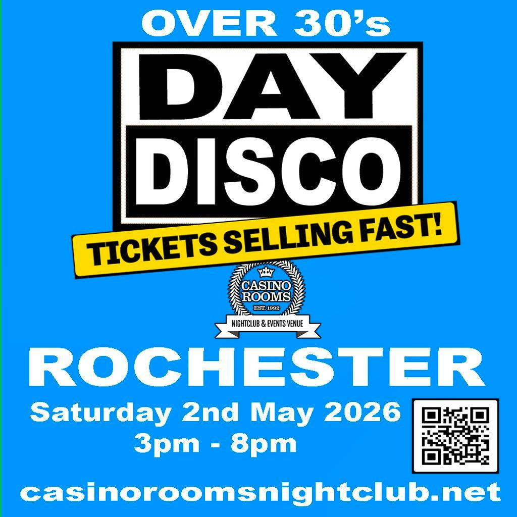 Day Disco (Over 30's) - Saturday 2nd May 2026 at Casino Rooms