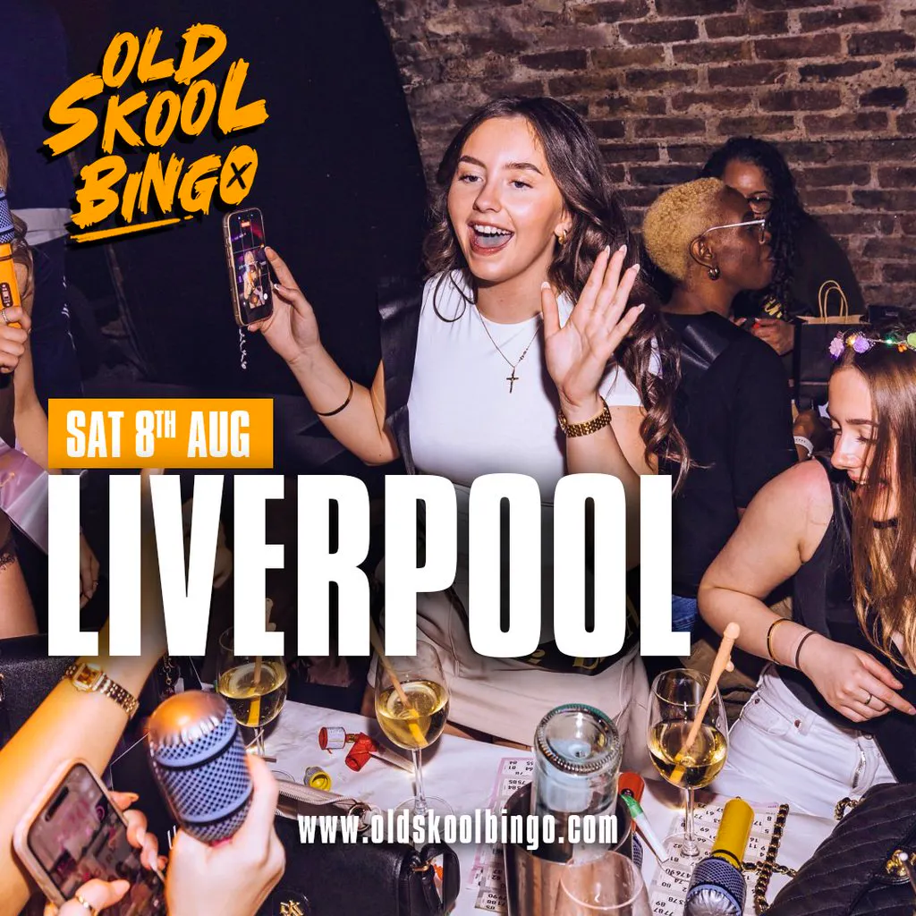 Old Skool Bingo Sat 8th August Liverpool at Deluca's