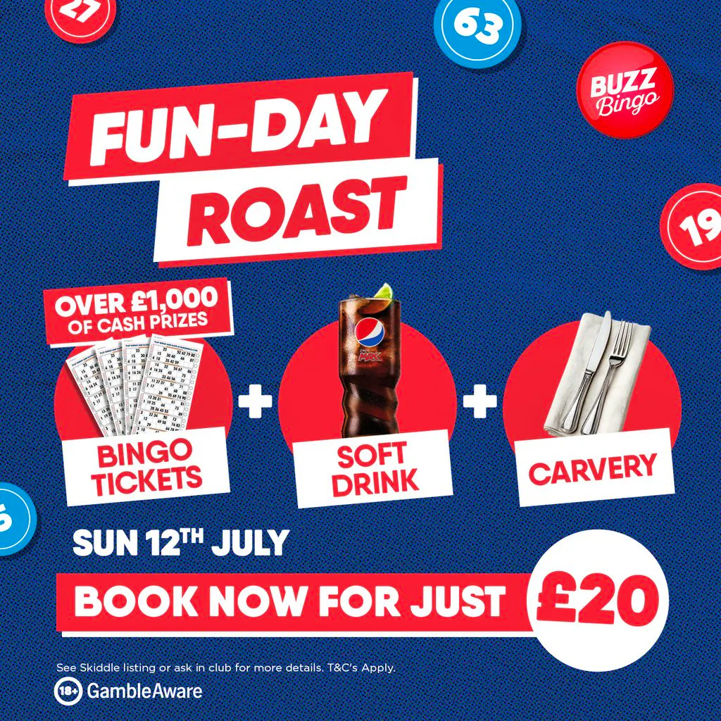 Fun-Day Roast at Buzz Bingo Cricklewood