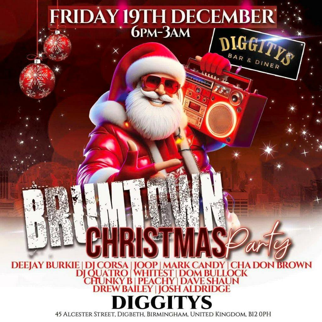 Brum Town Xmas party at Diggitys Bar  And  Diner