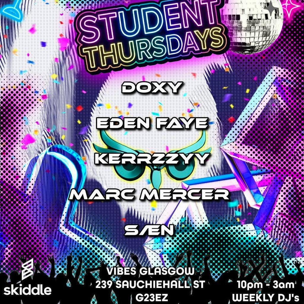 Student's Thursdays Bounce & Techno at Vibes Glasgow