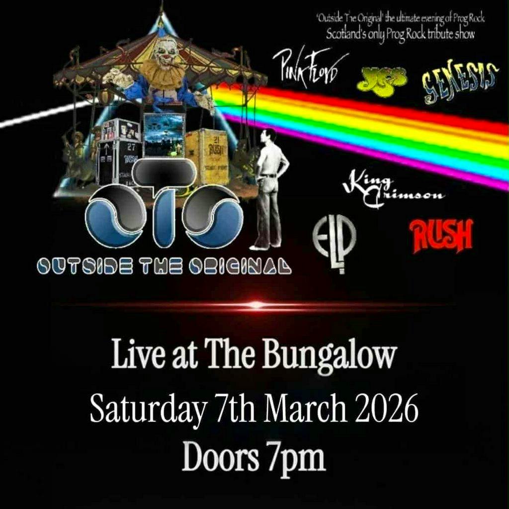 Outside The Original Prog Rock Tribute Show at The Bungalow Bar