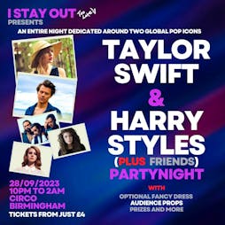 Taylor Swift vs Harry Styles Party Night - Birmingham Tickets | Circo Bar Birmingham  | Thu 28th September 2023 Lineup