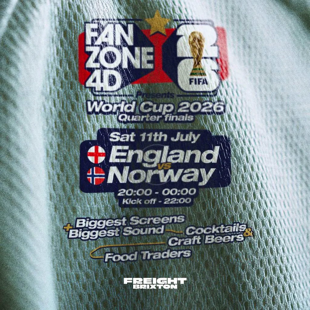 Fanzone 4D X Freight Brixton: England V Norway at Freight Brixton