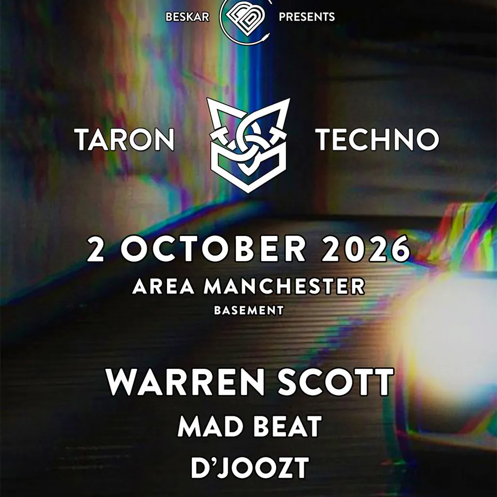 TARON Techno Manchester at Area Manchester