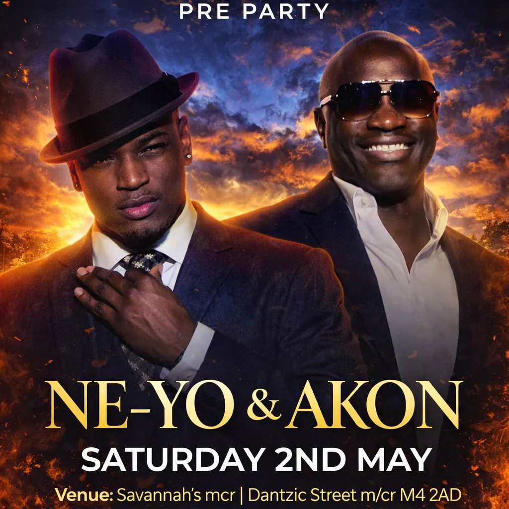 Neyo & Akon concert pre party Manchester at Savannahs Mcr