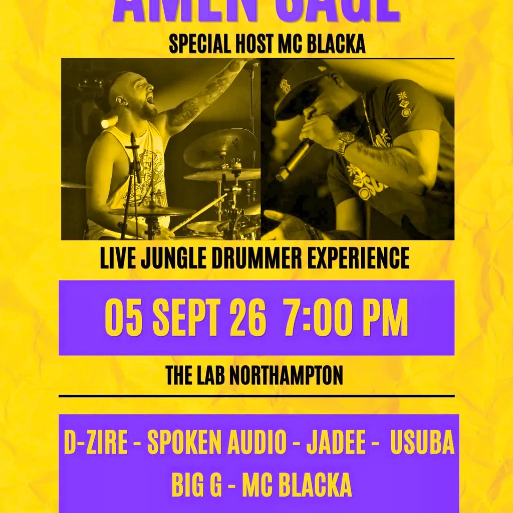 Amen Sage Live Jungle Drummer + MC Blacka at The Lab
