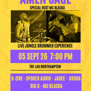 Amen Sage Live Jungle Drummer + MC Blacka