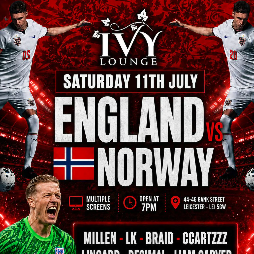 Ivy presents - England vs Norway event at IVY LOUNGE