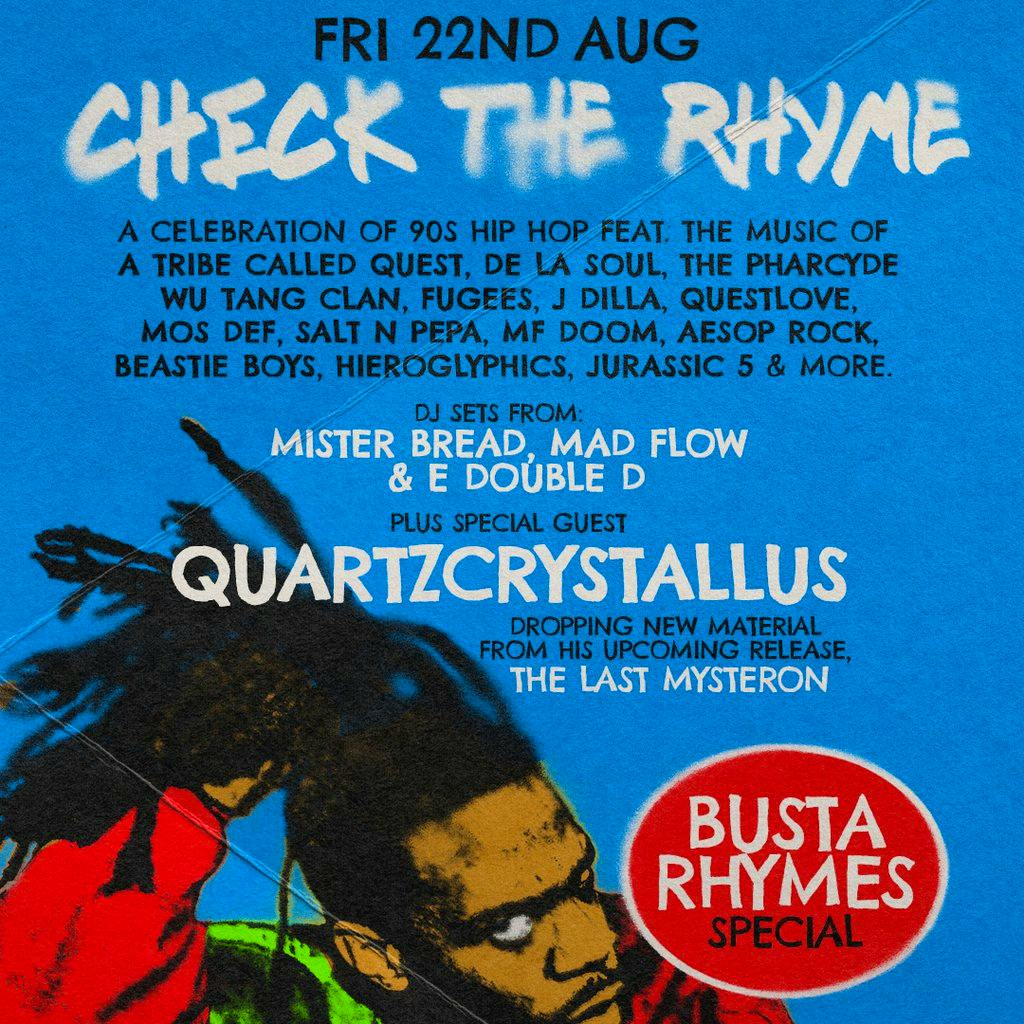 Check The Rhyme: A Night Of 90's Hip Hop - Busta Rhymes