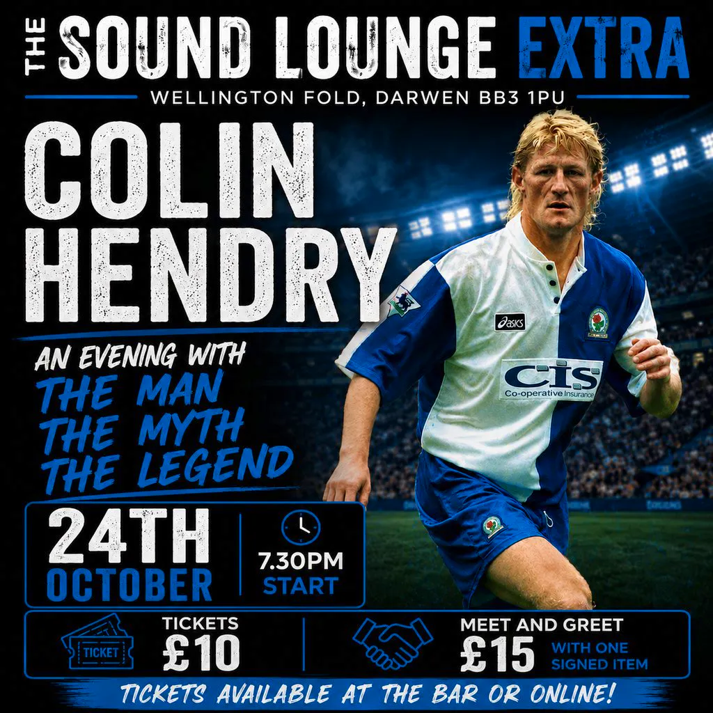 An Evening with Colin Hendry at The Sound Lounge Darwen