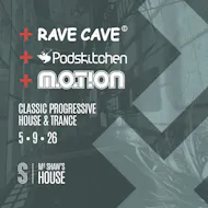 RaveCave+Podskitchen+Motion MK2 at Mr Shaws House
