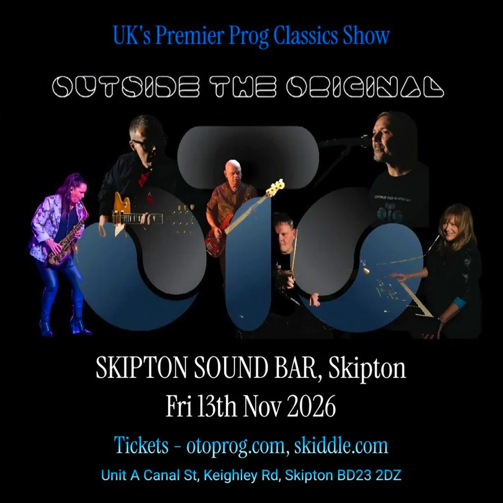 Outside The Original Prog Classics Show at Skipton Sound Bar Ltd