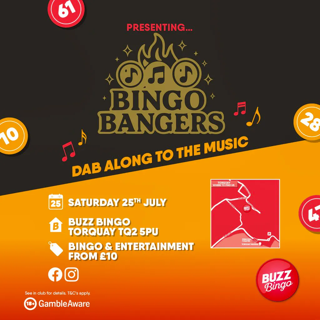Buzz Bingo Torquay Presents Xmas Bangers 25/07/26 at Buzz Bingo Torquay