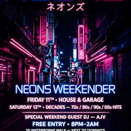 NEONS - Weekender - Saturday DECADES at NEONS