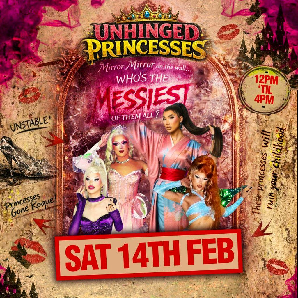 Unhinged Princesses Brunch at OnBar Manchester