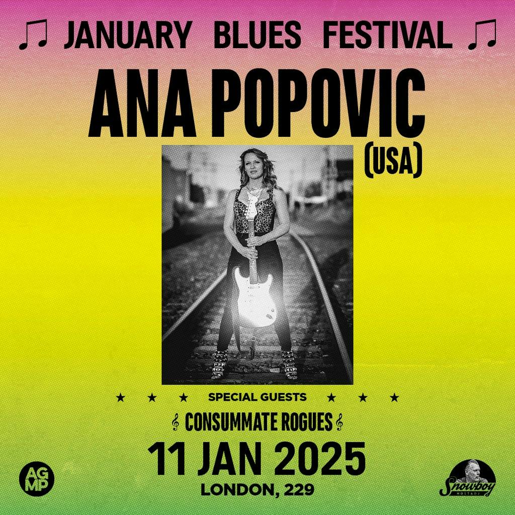 Tickets January Blues Festival ANA POPOVIC 229 London London Sat 11