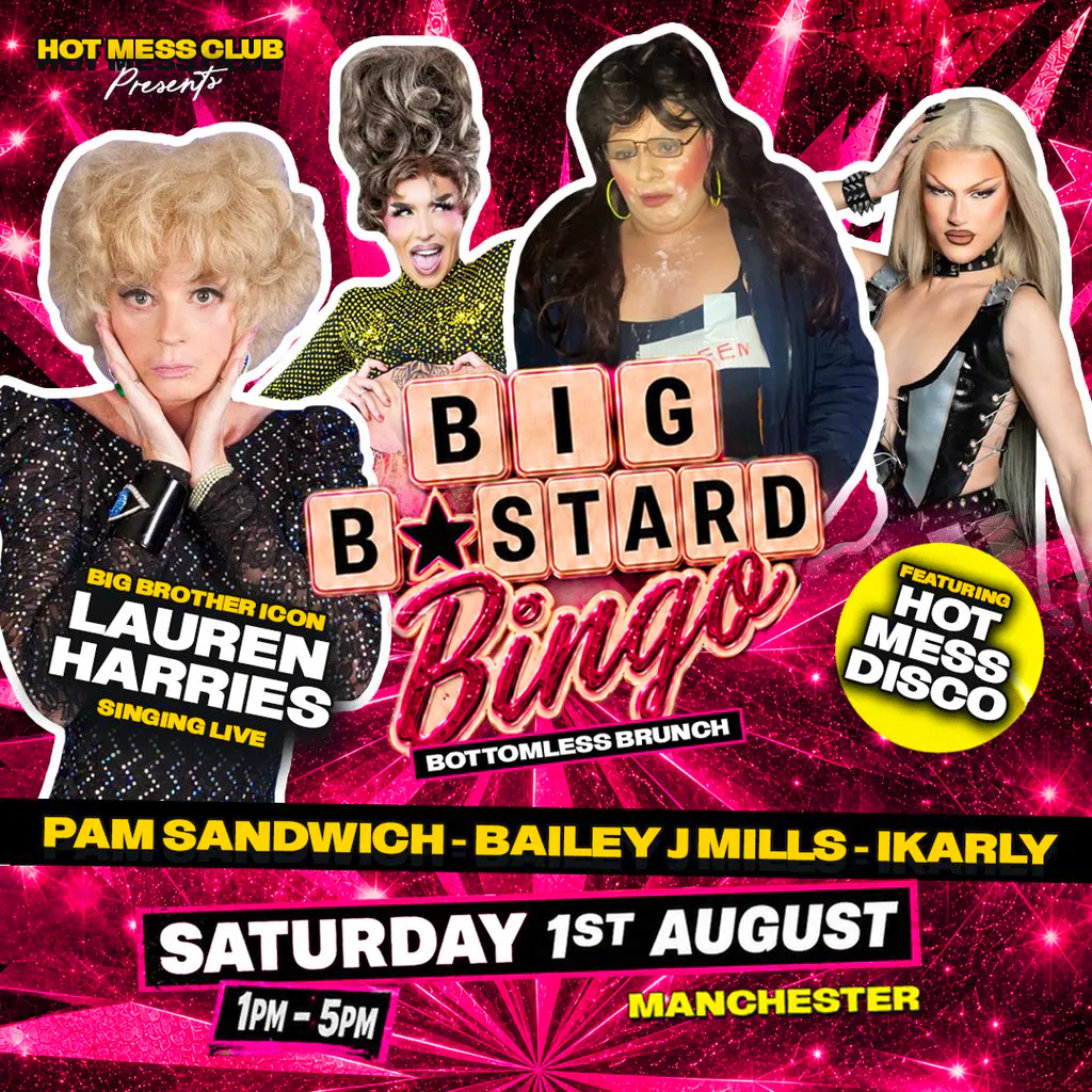 Big Bastard Bingo Brunch - Lauren Harries & Bailey J Mills at Area Manchester