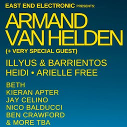 Armand Van Helden • Heidi • Illyus & Barrientos • Arielle Free Tickets | Junction 1 Glasgow  | Sat 13th August 2022 Lineup