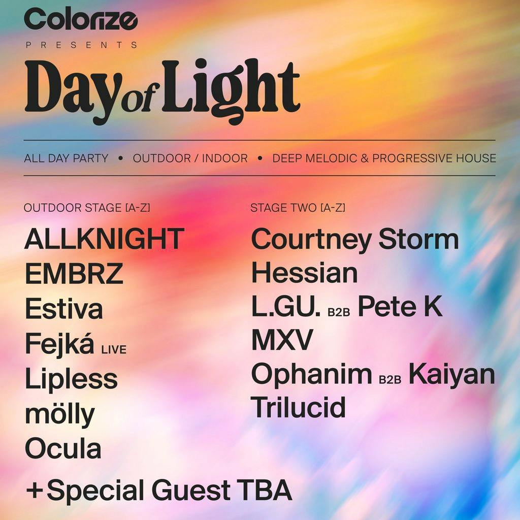 Colorize presents: Day of Light at Riverside East