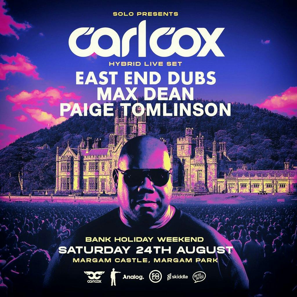 Solo presents Carl Cox at Margam Country Park | Margam Country Park ...