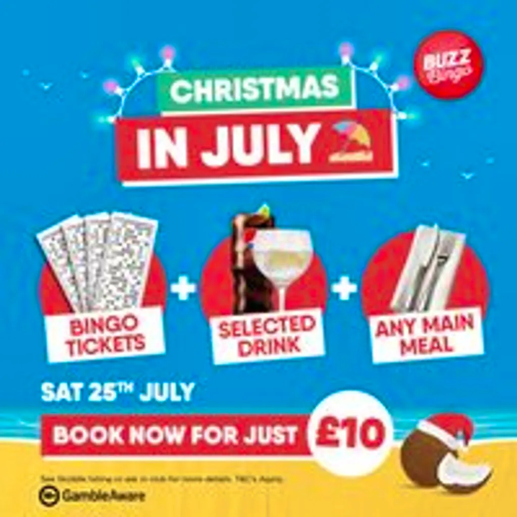 Xmas In July Night Out 25/07 - Buzz Bingo Barnsley at Buzz Bingo Barnsley 