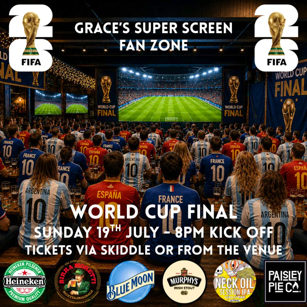 THE WORLD CUP FINAL - Fanzone @ Graces at Grace's Irish Centre