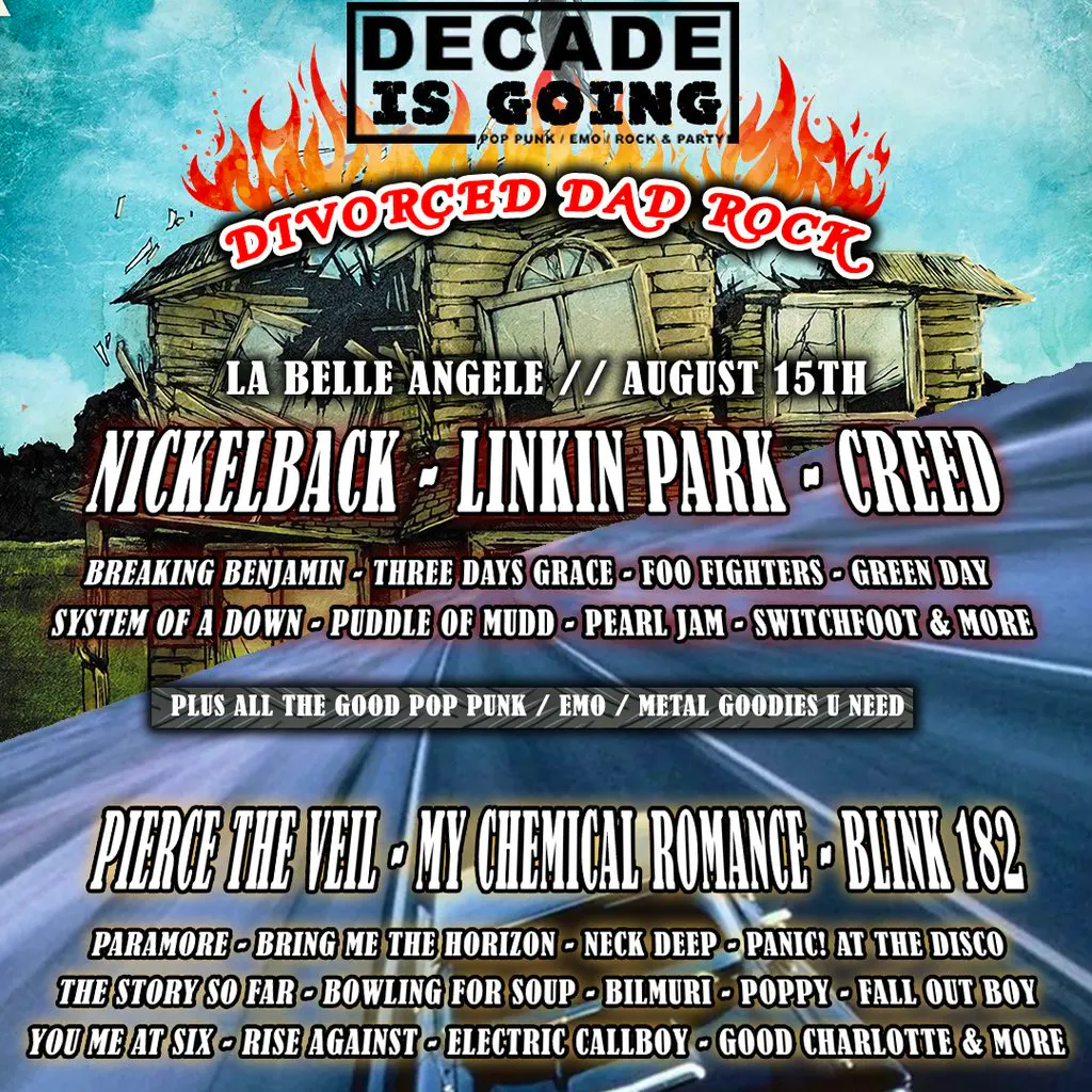 Decade VS Divorced dad Rock at La Belle Angele
