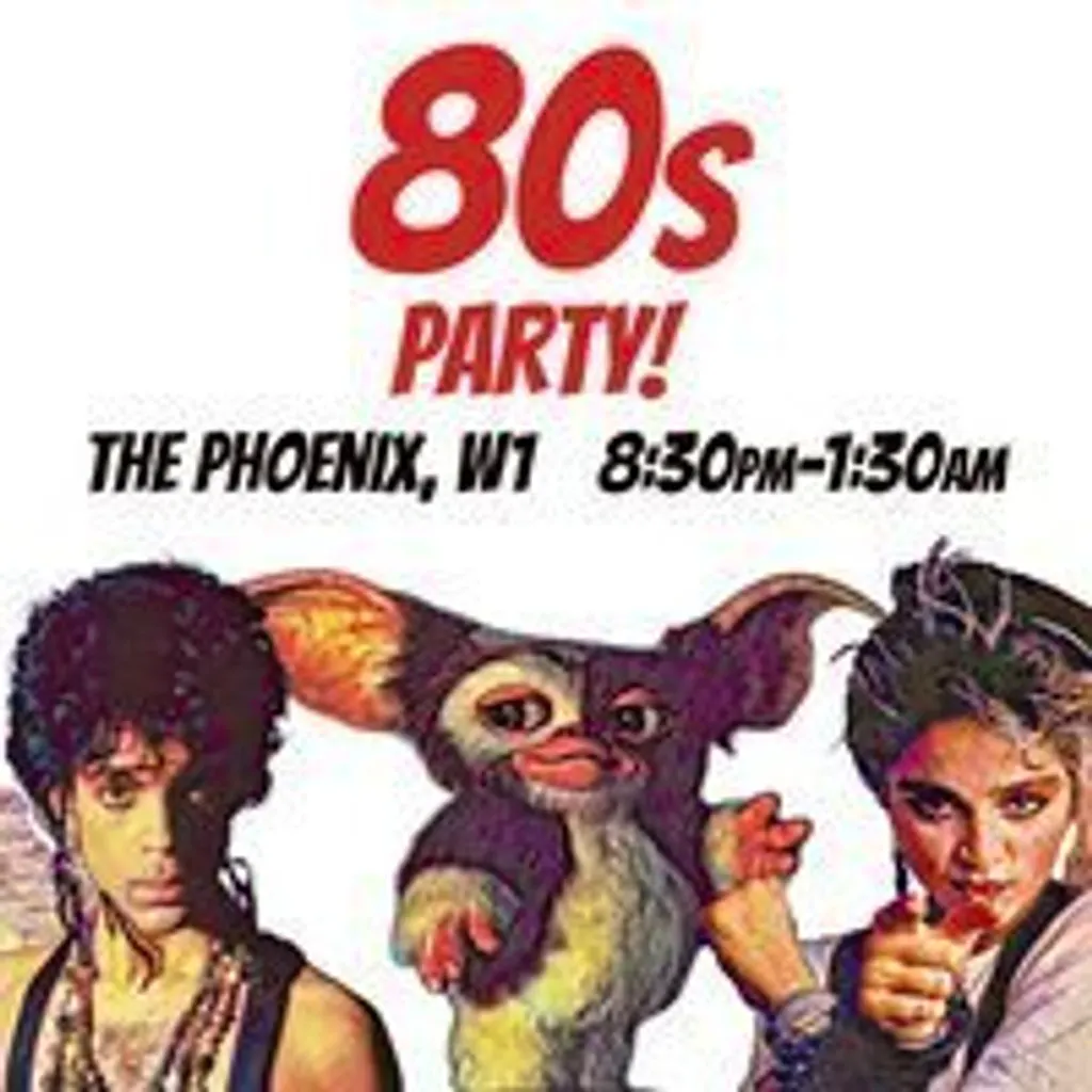 The 80s Party - May 2026 (18+) at The Phoenix Cavendish Square