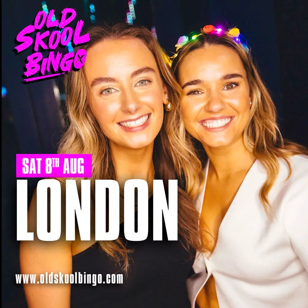 Old Skool Bingo Saturday 8th August London at Duo Clapham