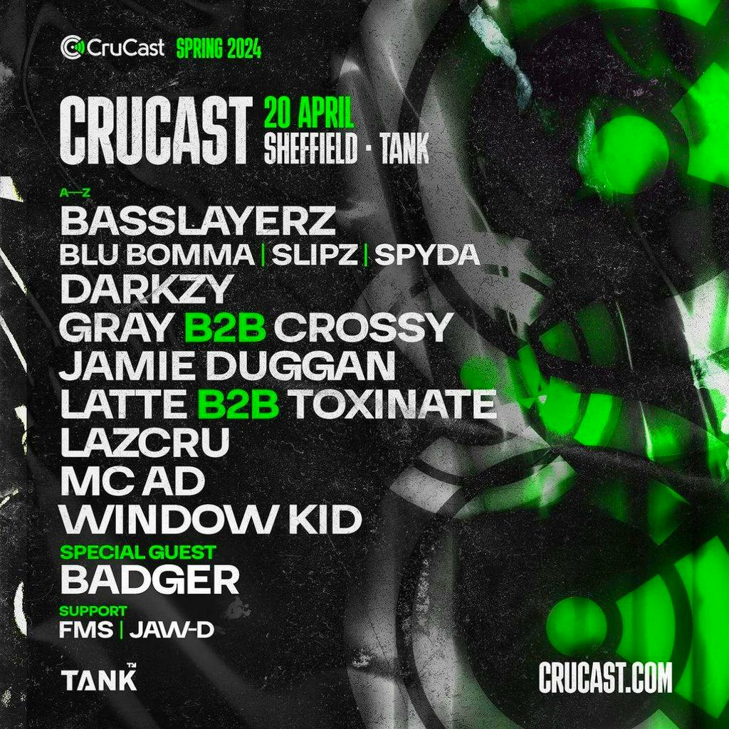 Crucast Ft Basslayerz, Darkzy, Gray B2b Crossy, Latte & Toxinate | Tank ...