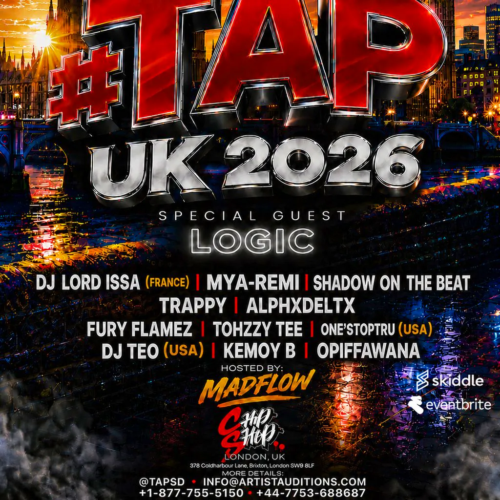TAPUK:DJ Lord Issa(Paris FR) x Logic x MYA-REMI x Trappy x DJTEO at Chip Shop Brixton