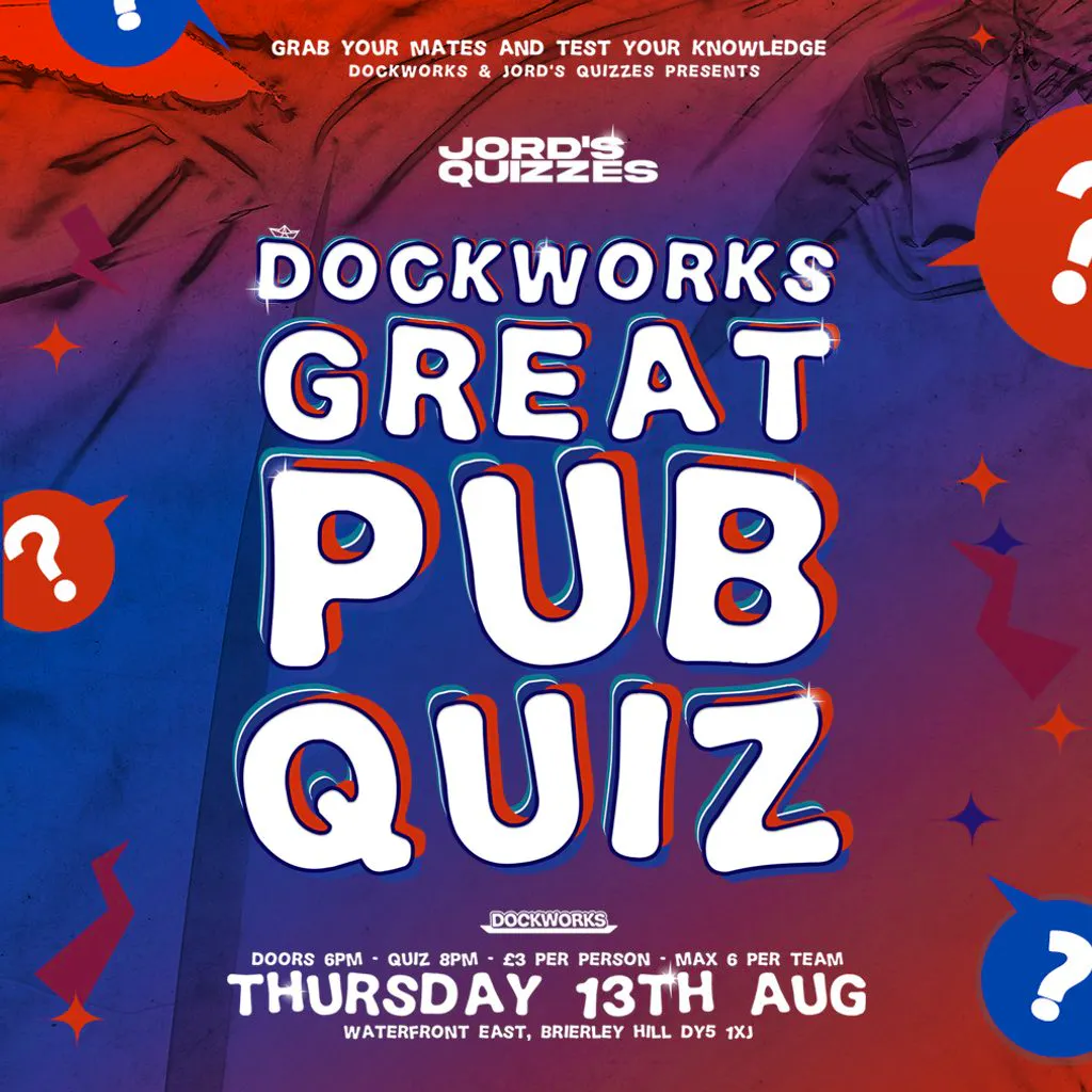 Dockworks Waterfront: The Great Pub Quiz at Dockworks Waterfront