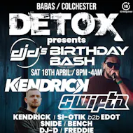 DETOX DJ-Ds Bday Bash at Babas Bar, 5 Crouch St, Co33en