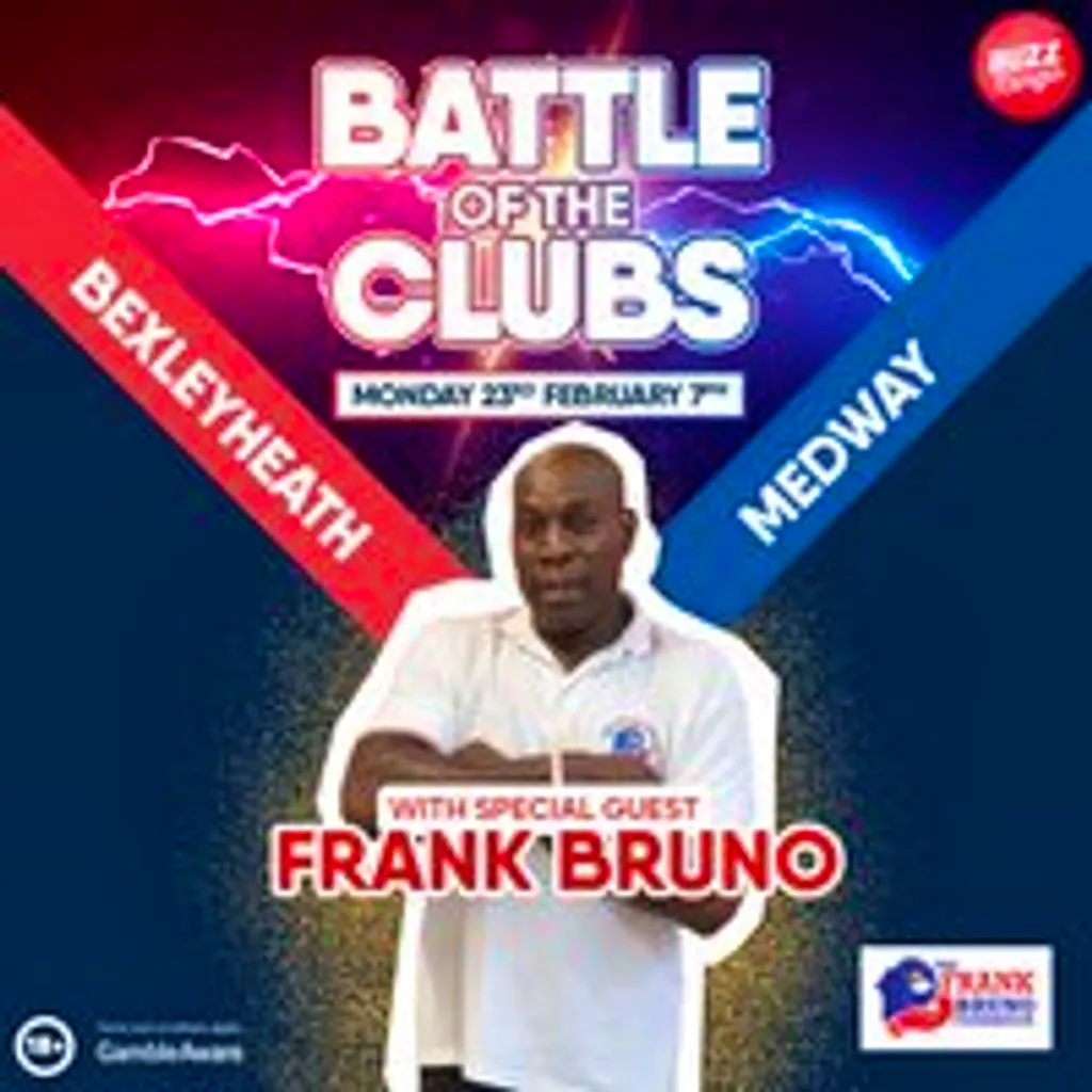 Battle of the Clubs with Frank Bruno 20/04 - Colchester at Buzz Bingo Colchester