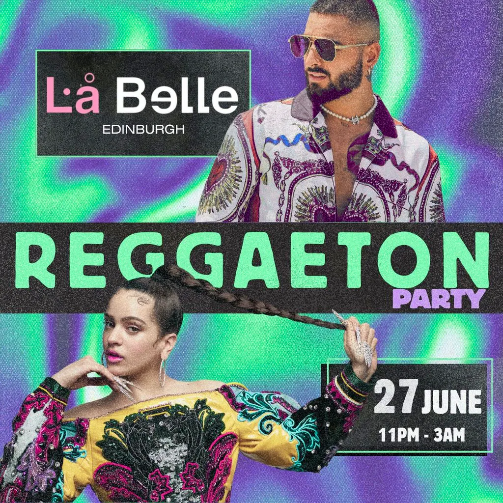 Reggaeton Party (Edinburgh) June 2026 at La Belle Angele