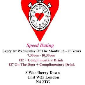 Speed Dating. 18 - 25 years. Wednesdays