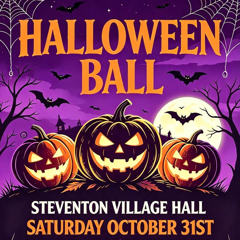 Halloween ball at Steventon Village Hall
