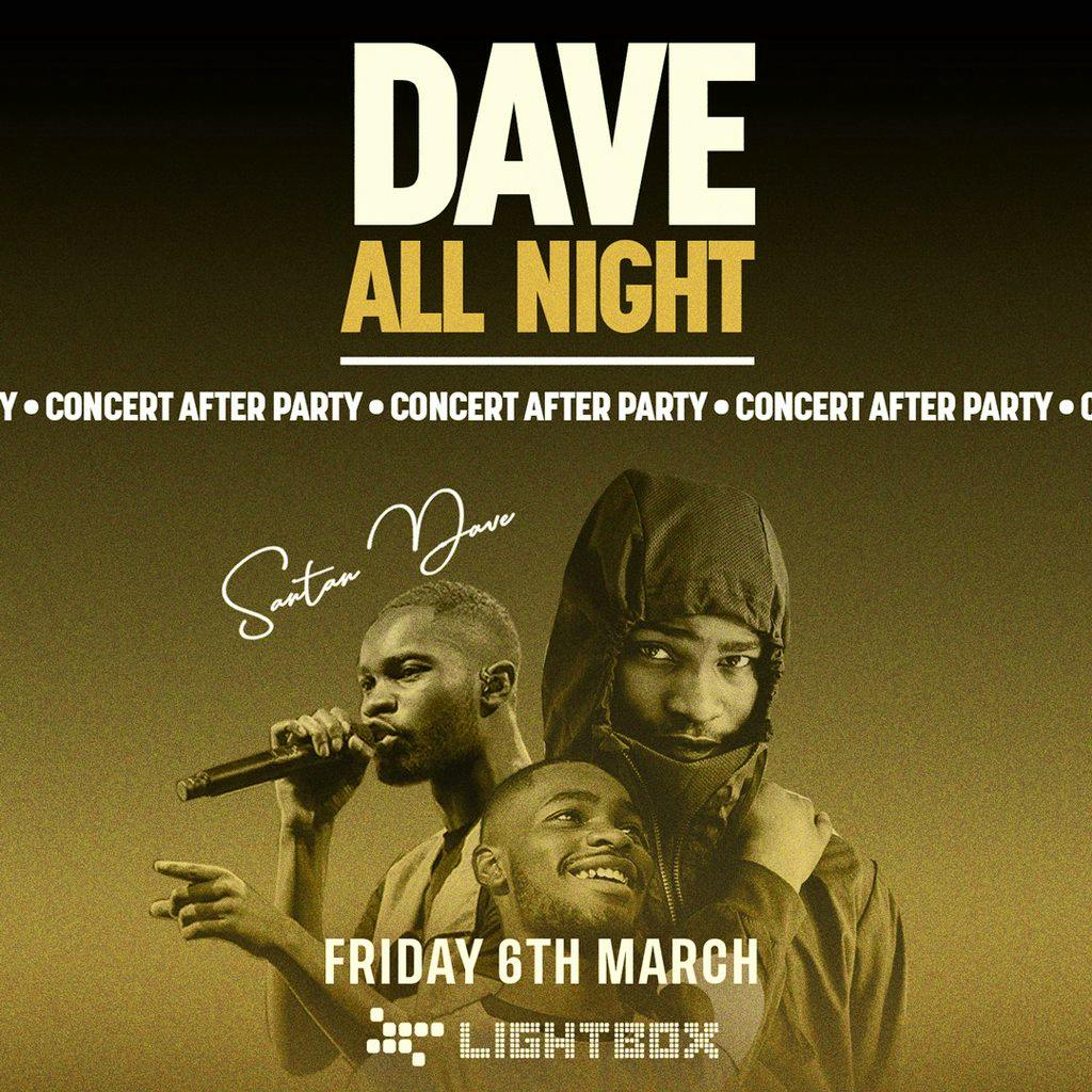 [FREE TICKETS] Dave Concert Afterparty @ Fire & Lightbox at Lightbox