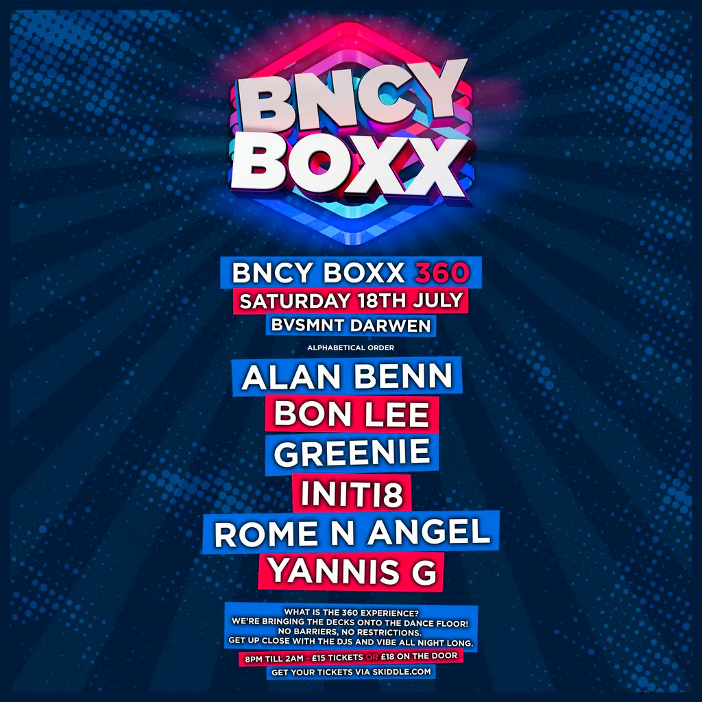 BNCY BOXX LIVE | A 360 Experience (Event 2) at BVSMNT, Darwen