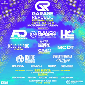 Garage Republic Festival 2026 | Motorpoint Arena
