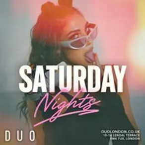 Saturday Nights at DUO Sat 8th August