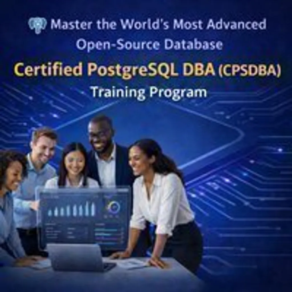 Tickets: Certified PostgreSQL DBA (CPSDBA) Training Program | Virtual ...