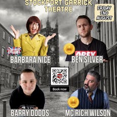 Friday 2nd August - Live Comedy at Stockport Garrick Theatre
