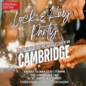 Spring Singles Lock & Key Party - Cambridge| Ages 30-45