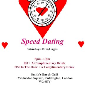 Speed Dating. Mixed Ages. Saturdays